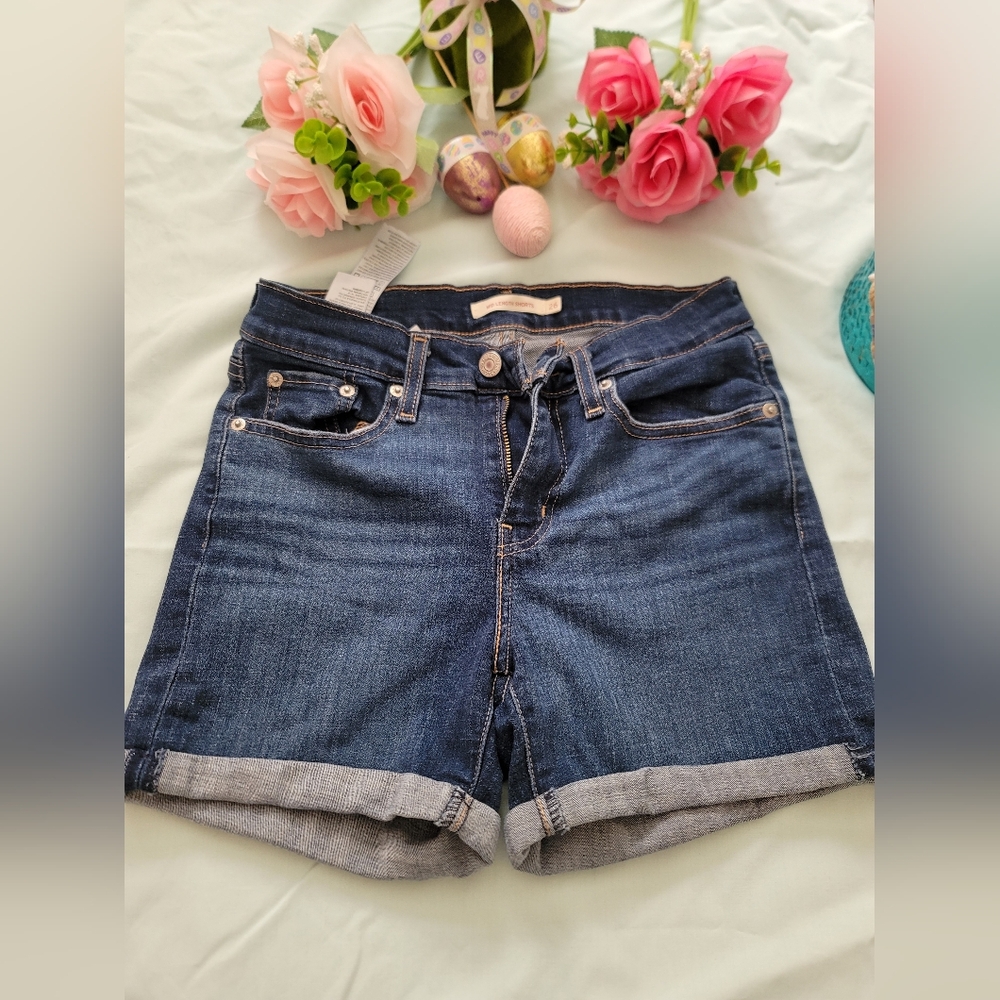 Mid Length Women's Blue Jeans